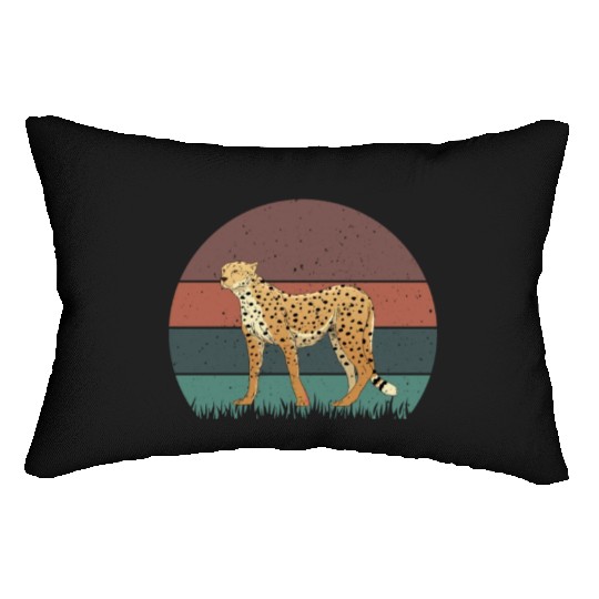 Retro Cheetah Lumbar Pillows