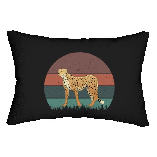 Retro Cheetah Lumbar Pillows