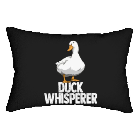 Duck Whisperer Funny Ducklings Farmers Lumbar Pillows