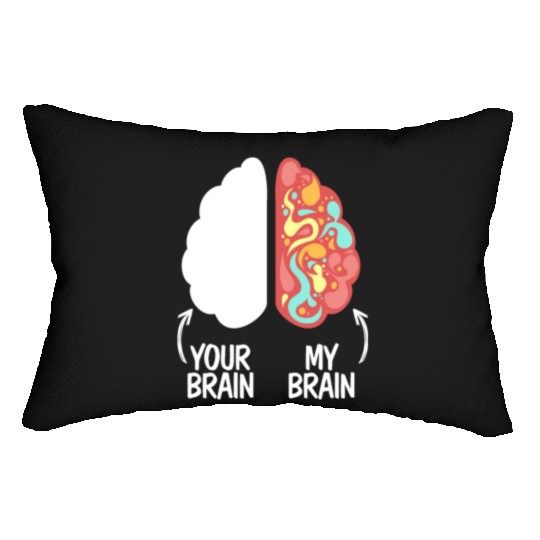 Your Brain My Brain Embrace Neurodiversity ADHD Lumbar Pillows