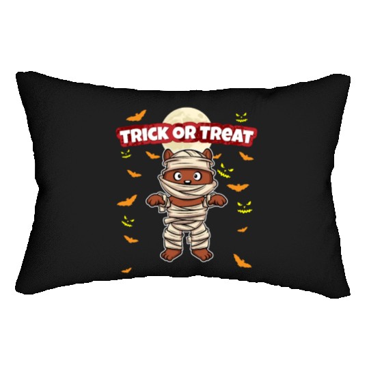 Trick Or Treat Scary Creepy Halloween Monster Lumbar Pillows
