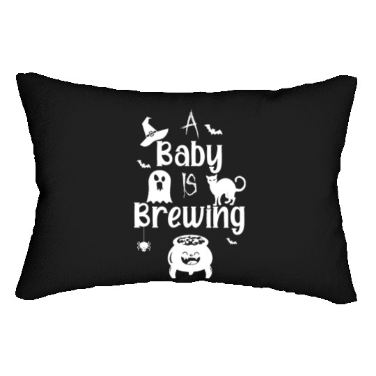 A Baby Is Brewing Maternity Halloween Women Funny Lumbar Pillows