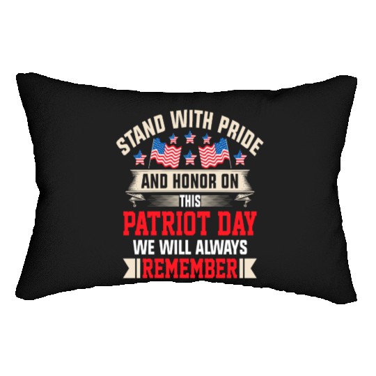 Patriot Day We Will Always Remember Lumbar Pillows