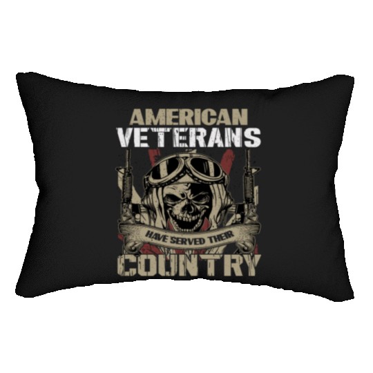 American Veterans Have Served Their Country Lumbar Pillows