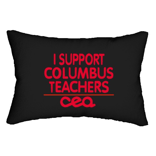 columbus ohio school teachers strike oh teacher Lumbar Pillows