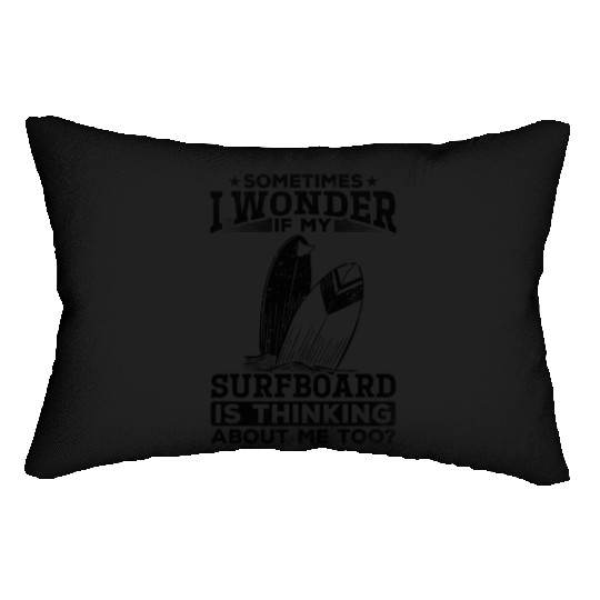 Surfing Water Sports Surfer Funny Surfer Surfboard Lumbar Pillows