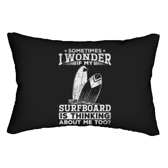 Surfer Water Sports Surfing Funny Surfer Surfboard Lumbar Pillows