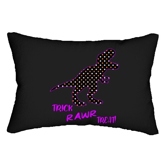 Trick RAWR Treat! - Halloween Tyrannosaurus Rex Lumbar Pillows