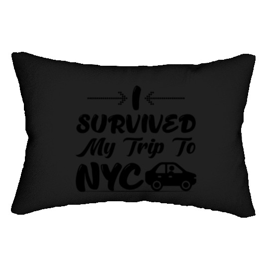 I Survived My Trip To NYC Lumbar Pillows Design
