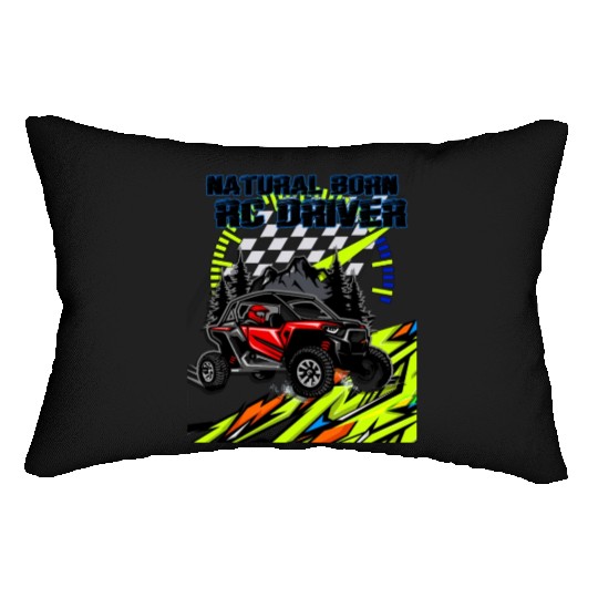 Natural Born RC car Driver Racer Remote Controlled Lumbar Pillows