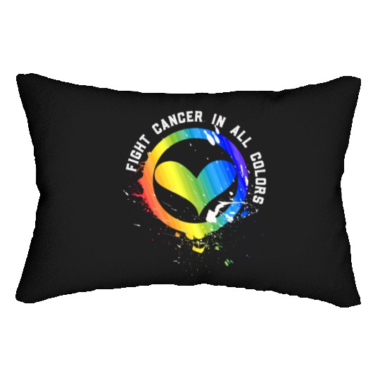 Cancer Sucks In Every Color Fighter Fight Support Lumbar Pillows