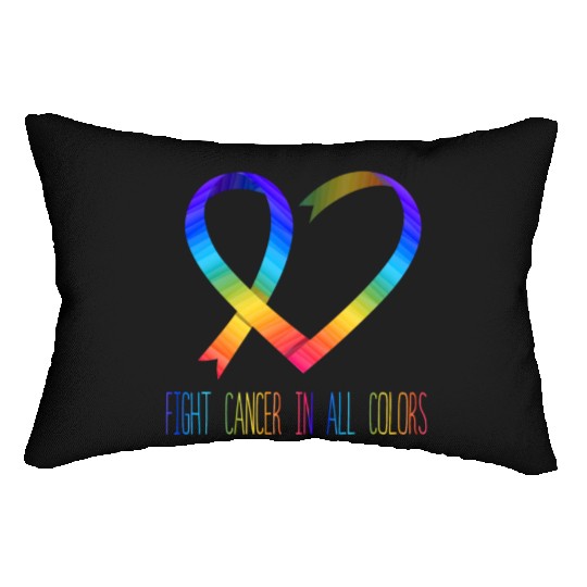 Cancer Sucks In Every Color Fighter Fight Support Lumbar Pillows