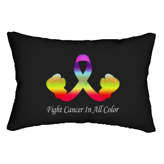 Cancer Sucks In Every Color Fighter Fight Support Lumbar Pillows