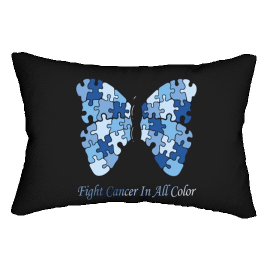 Cancer Sucks In Every Color Fighter Fight Support Lumbar Pillows