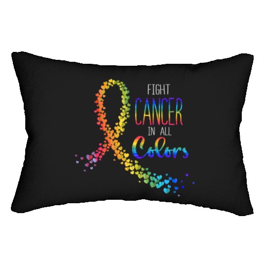 Cancer Sucks In Every Color Fighter Fight Support Lumbar Pillows