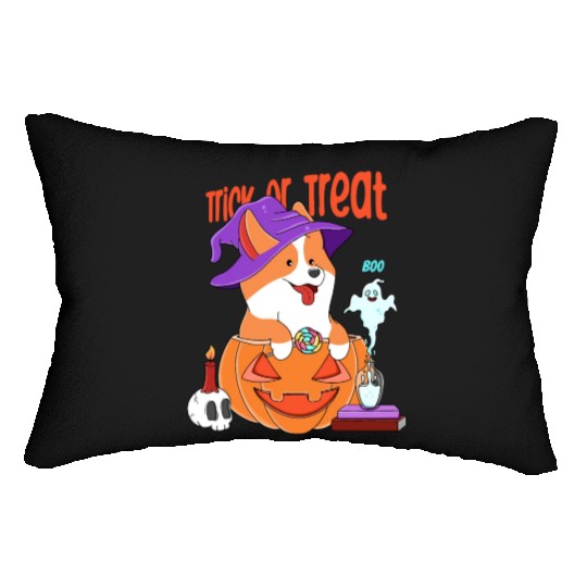 Corgi Halloween Lumbar Pillows