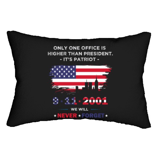 We will never forget the Patriot Day 911 Lumbar Pillows
