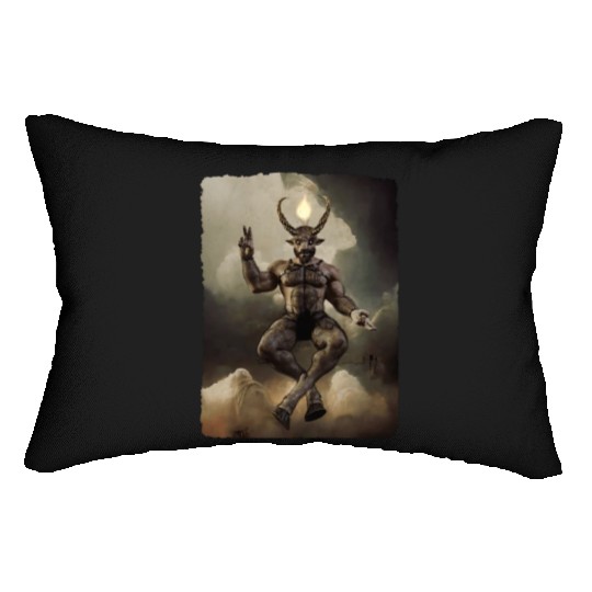 Daddy Baphomet dark PG Lumbar Pillows