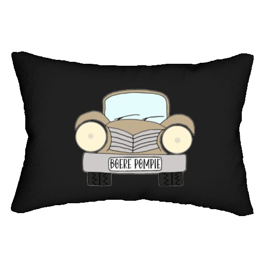 Old Car Khaki Boere Pompie Afrikaans Lumbar Pillows