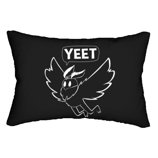 Mothman Yeet Cryptid Lover Funny Mothman Lumbar Pillows