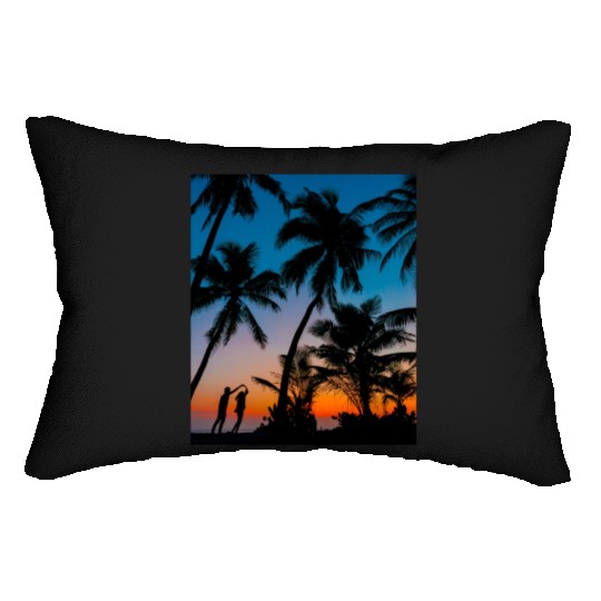 SWEETNESS OF DANCE -SUNSET IMAGE. Lumbar Pillows