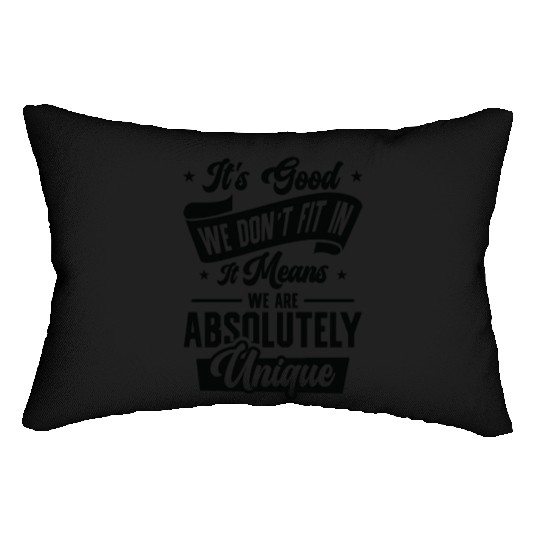 Positivity Misfits Poets Poetry Unique Uniqueness Lumbar Pillows