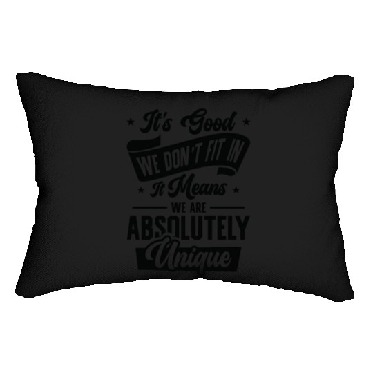 Positivity Misfits Poets Poetry Unique Uniqueness Lumbar Pillows