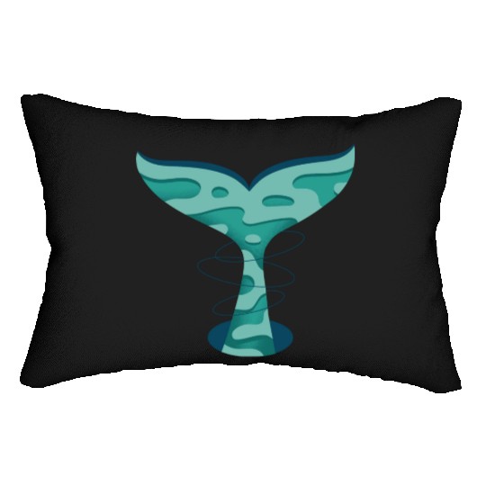 Whale Tail Lumbar Pillows