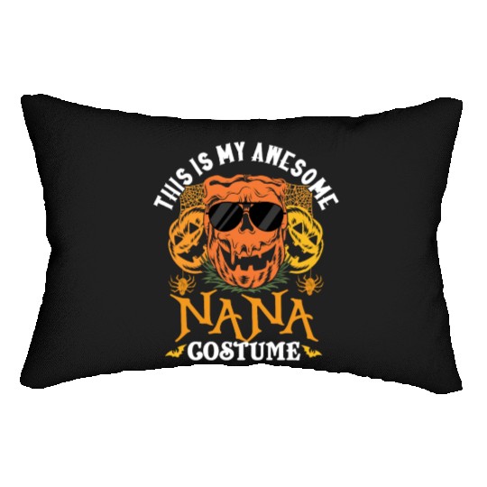 This Is My Awesome Nana Costume Grandma Halloween Lumbar Pillows