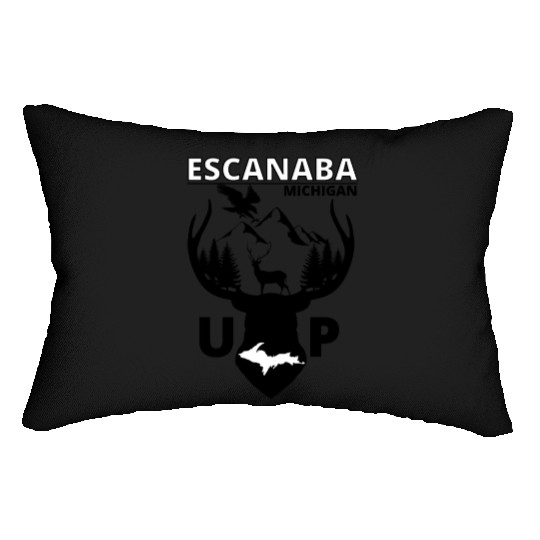Escanaba Michigan Upper Peninsula Lumbar Pillows