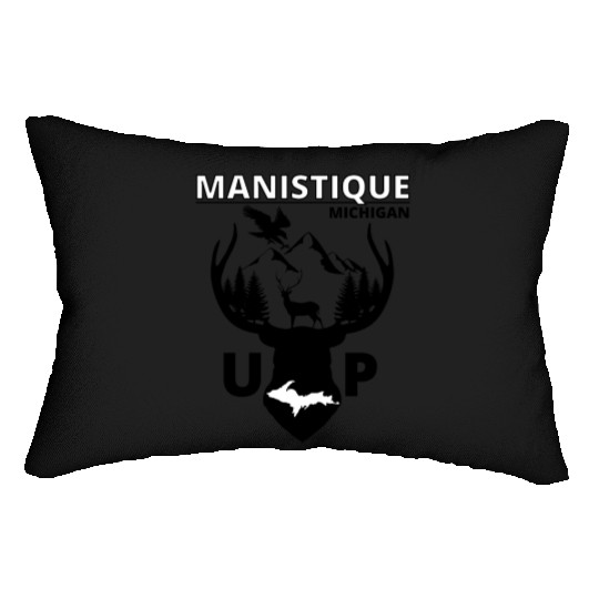 Manistique Michigan Upper Peninsula Lumbar Pillows