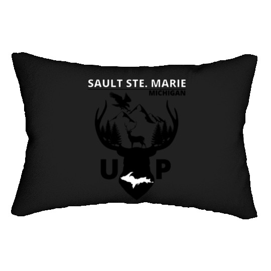 Sault Ste. Marie Michigan Upper Peninsula Lumbar Pillows