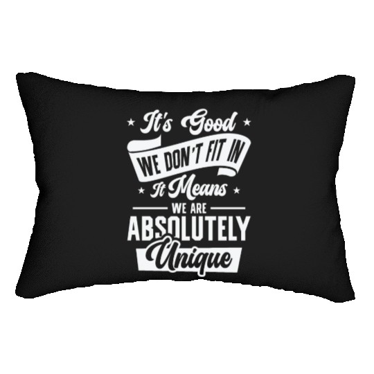 Positivity Misfits Poets Poetry Unique Uniqueness Lumbar Pillows