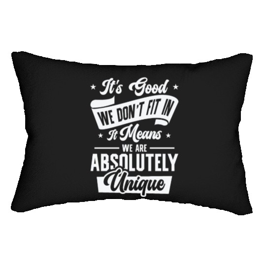 Positivity Misfits Poets Poetry Unique Uniqueness Lumbar Pillows