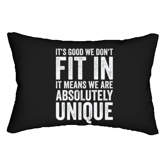 Positivity Misfits Poets Poetry Unique Uniqueness Lumbar Pillows