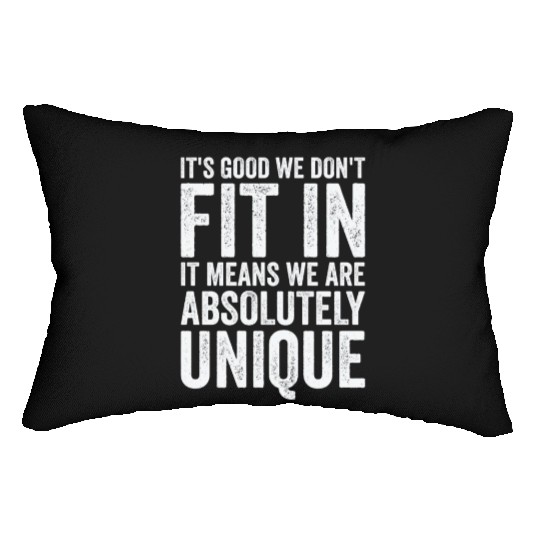 Positivity Misfits Poets Poetry Unique Uniqueness Lumbar Pillows