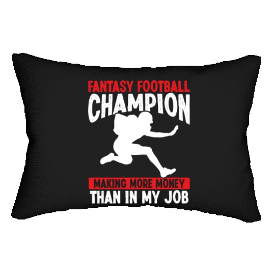 Fantasy Football Championship making Money Team Lumbar Pillows