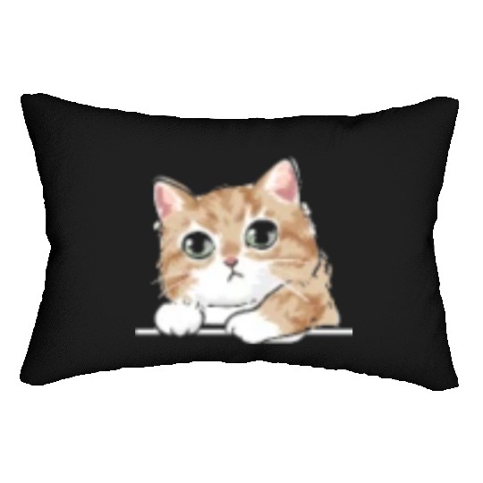 Cat Owner Cute Cat Lover I Cute Cat Lumbar Pillows