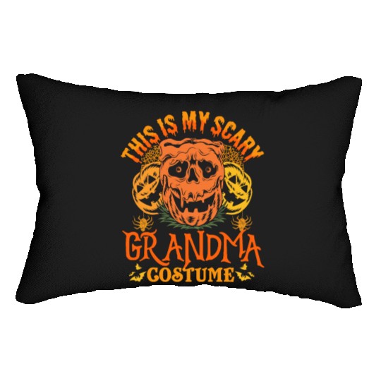 This Is My Scary Grandma Costume Funny Halloween Lumbar Pillows