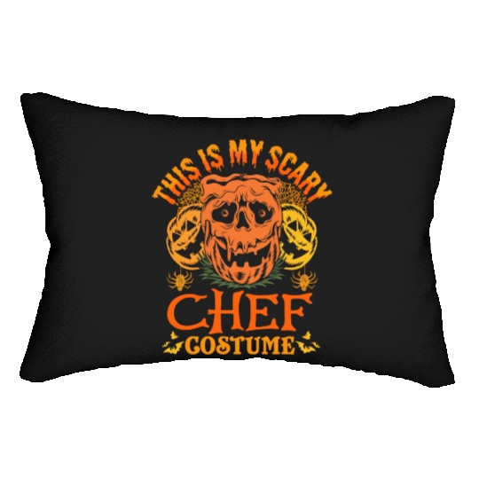 This Is My Scary Chef Costume Funny Halloween Lumbar Pillows