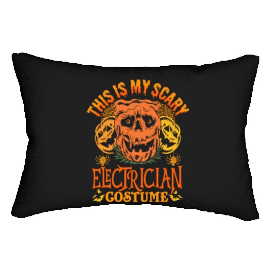 This Is My Scary Electrician Costume Halloween Lumbar Pillows