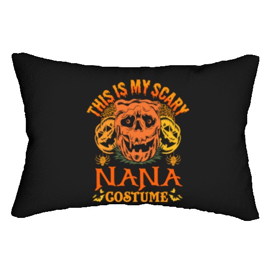 This Is My Scary Nana Costume Grandma Halloween Lumbar Pillows