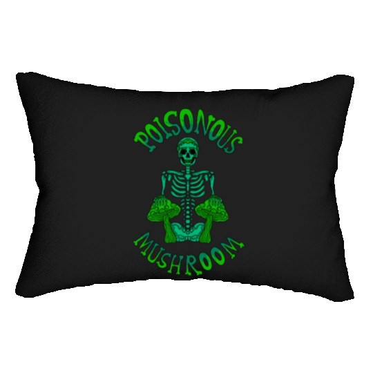 poison mushroom Lumbar Pillows