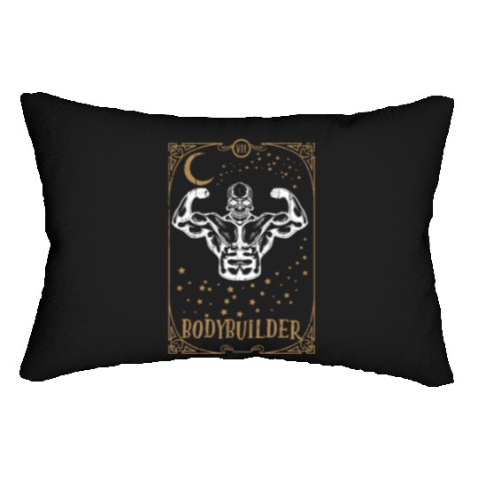 Gym Muscle Tarot Card Occult Club Gothic Lumbar Pillows