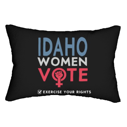 Idaho Women Vote Voter 2022 Election Feminist Lumbar Pillows
