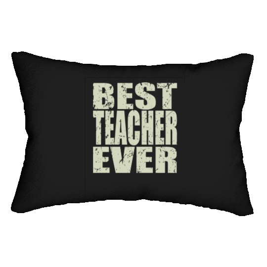 Best Teacher Ever Teacher Gift Lumbar Pillows