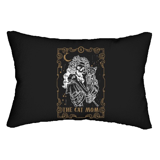 Cat Mom Tarot Card Occult Club Gothic Animal Lumbar Pillows