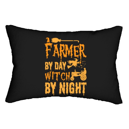 farmer by day witch by night. Lumbar Pillows