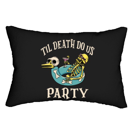 Til Death Do Us Party Bridal Bachelorette Matching Lumbar Pillows