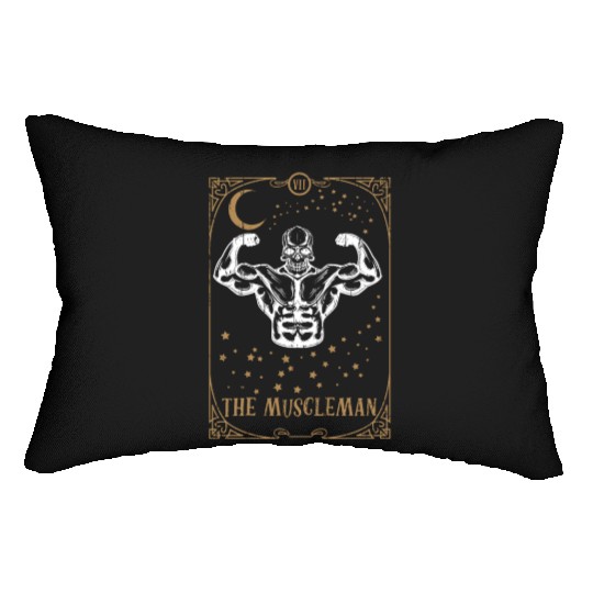 Gym Tarot Card Occult Club Gothic Man Muscle Lumbar Pillows